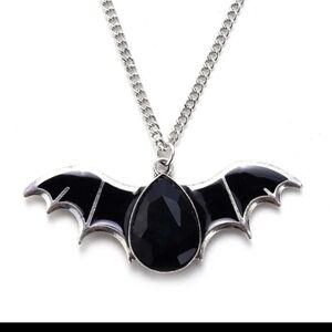 Halloween bat Gothic pendant unisex necklace
